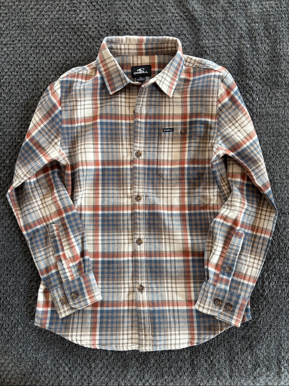 O'Neill Winslow Plaid Flannel Shirt Youth M